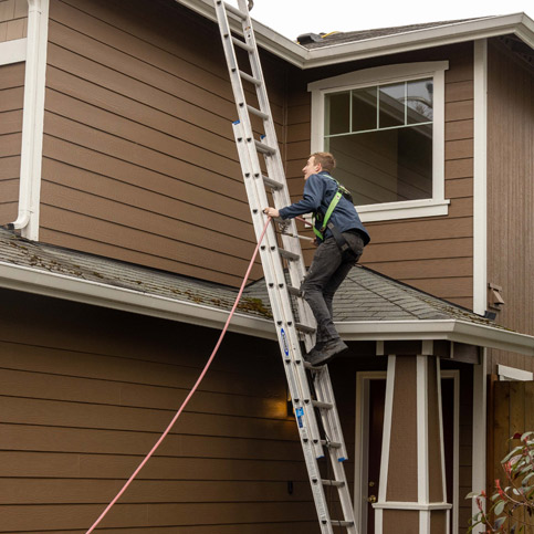 Roof cleaning in Portland Oregon by CWAGS